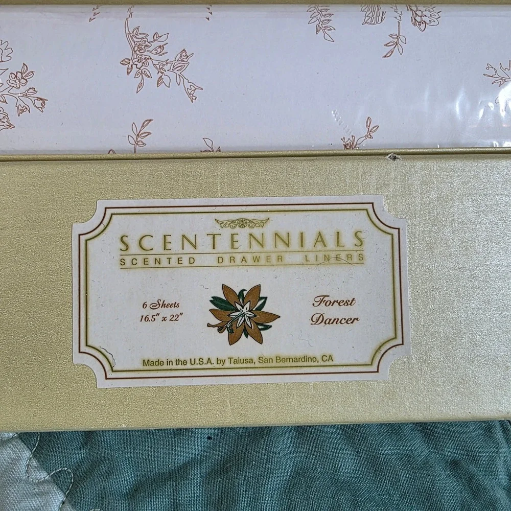Scentennials Forest Dancer Scented Drawer Liners‎ Floral 6 Sheets 16.5x22 USA